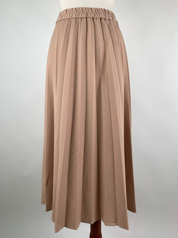 BROWN PLEATED