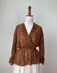 FLORAL BROWN