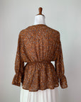 FLORAL BROWN