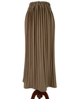 BROWN PLEATED