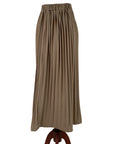 BROWN PLEATED